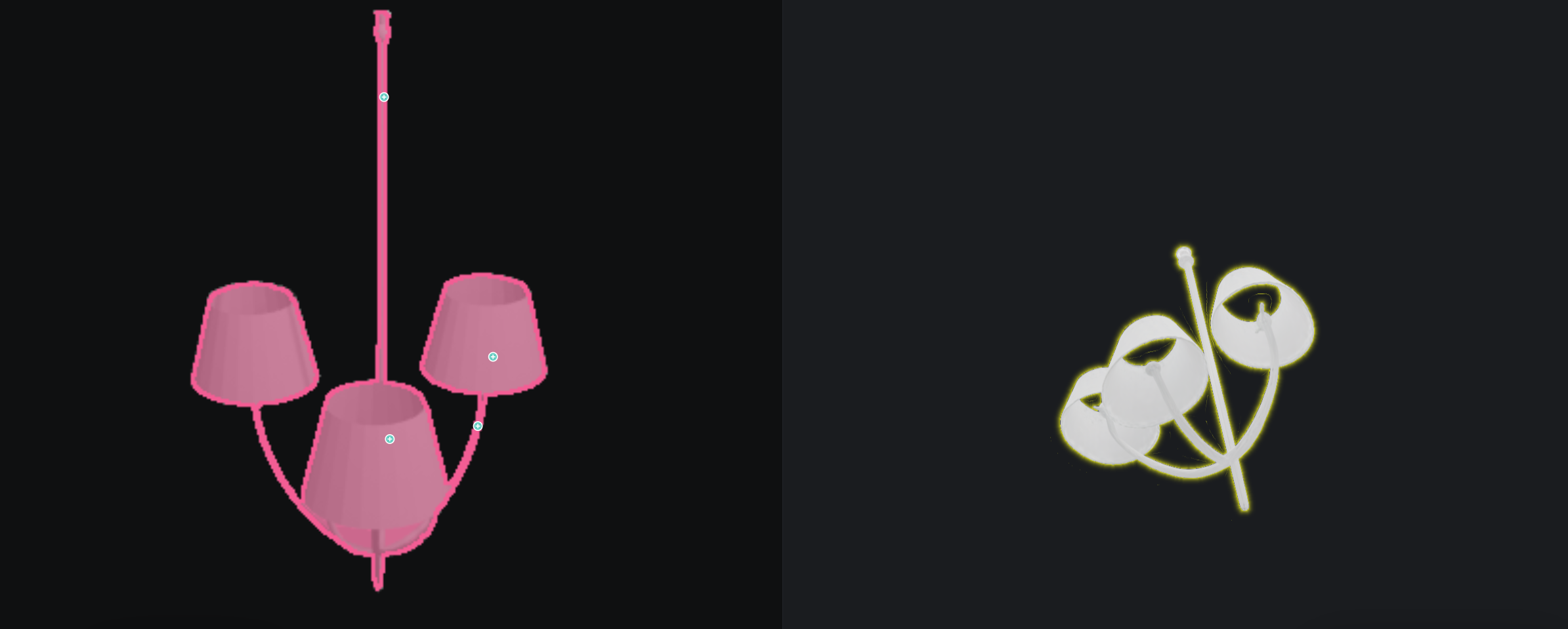 Single example of a SoT rendering lifted into a mesh